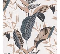 Erismann ELLE Decoration 3 Leaf Motif Wallpaper - 10332-15 - Gold / Black