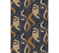 Erismann Elle Decoration 4 Faces Navy Wallpaper 10458-08
