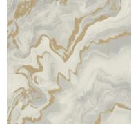 Erismann Elle Decoration 4 Marble Cream Gold Wallpaper 10447-14
