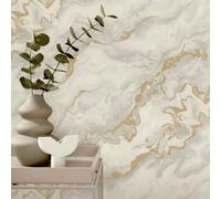 Erismann Elle Mystic Marble Cream & Gold Metallic Wallpaper 10447-14