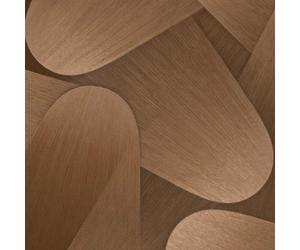 Erismann Elysium Charcoal Bronze Geometric Retro Wallpaper 10423-48