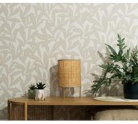 Erismann Epure Leaf Wallpaper - Beige