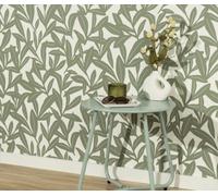 Erismann Epure Leaf Wallpaper - Green