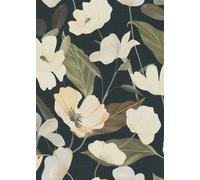 Erismann Fairy Blossom Floral Black Textured Wallpaper 10508-15