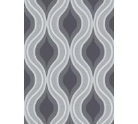 Erismann Fluid Curves Geometric Blown Vinyl Wallpaper