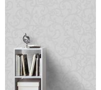 Erismann Forte Scroll Wallpaper - White