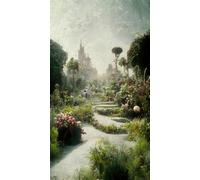 Erismann Garden Escape Digital Wallpaper Antique Frame