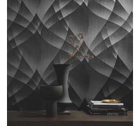 Erismann Geometric Graphic Abstract Fashion For Walls Black Wallpaper