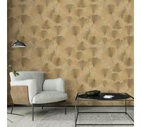 Erismann Ginko Dream Floral Wallpaper - Gold