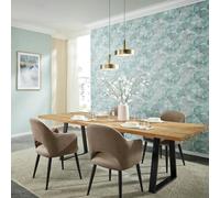 Erismann Ginko Dream Floral Wallpaper - Teal