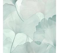 Non-woven wallpaper leaves floral turquoise cream glitter 10470-18 (2,94£/1qm)