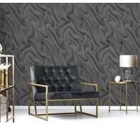 Erismann Glamourous Silk Design With And Satin Finish Mural In Charcoal