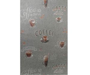 Erismann Grey/ Creme Coffee Cups Wallpaper