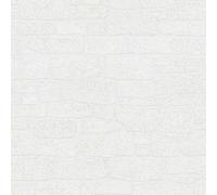 Erismann Imitations 2 Faux Glitter Brick Wall Stone Wallpaper White 10091-01