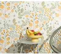 Erismann Jardin Poetry Floral Wallpaper - Yellow