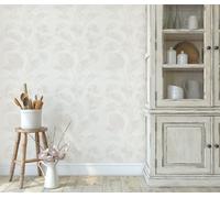 Erismann Largo Leaf Blown Vinyl Wallpaper - Beige