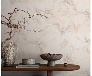 Erismann Liquid Aura In Blush Pink Vinyl Wallpaper