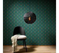 Erismann Luxury Avantgarde Vinyl Wallpaper In Green