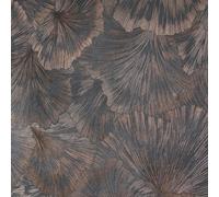 Erismann Martinique Leaf Textured Vinyl Wallpaper in Charcoal Erismann Charcoal