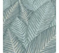 Erismann Martinique Palm Leaves Foliage Textured Green Grey Wallpaper