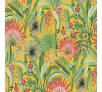 Erismann Vibrant Tropical Yellow And Green Textured Paste The Wall Wallpaper