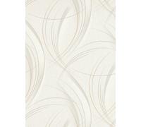 Erismann Modern Curvaceous Swirl Wallpaper With Subtle Metallic Highlights In Natural