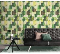 Erismann Modula -Textured Hot Embossed Vinyl In Green