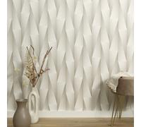 Guido Maria Kretschmer Wallpaper Abstract 3D Look Cream Beige (4,27£/1qm)