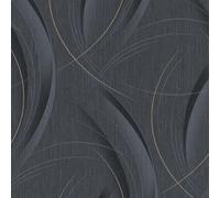 Erismann Nonwoven Wallpaper Black - 10,05 X 0,53 M