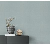 Erismann Opus Dolce Linen Weave Wallpaper - Petrol