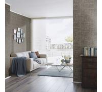 Erismann Paradisio Wood Block Pattern Wallpaper Faux Effect Bark Glitter 6304-33