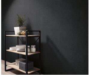 Erismann Plain Wallpaper Savanna Embossed Black