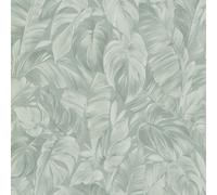 Erismann Play Of Light Palm Leaf Vinyl Textured Wallpaper in Green Erismann Green