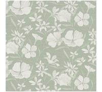 Erismann Sage Yellow Floral Wallpaper Paste the Wall Vinyl Scrubbable Textured