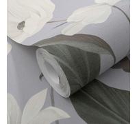 Erismann Wallpaper Fairy Blossom Light Grey
