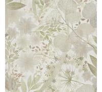Erismann Secret Grove Vinyl Textured Leaf Wallpaper Green/Cream/Beige 10506-35 - Feature Wall Paper for Living Room Bedroom Lounge Kitchen Hallway