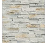 Erismann Select Grey Stones Wallpaper Feature Wall Realistic Natural Versatile, Grey