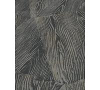 Erismann Sonata Wood Grain Black Metallic Wallpaper 10439-47