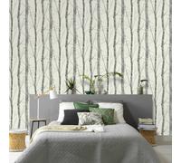 Birch Tree Forest Silver Glitter Highlights Erismann Wallpaper Cream 5433-47
