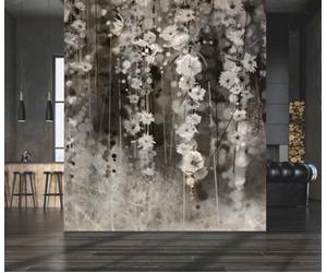 Erismann Stunning Floral Garden 3D Photographic Mural - Mono