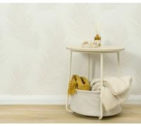 Erismann Trace Feather Wallpaper In Beige