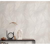 Erismann Trace Feather Wallpaper In Natural