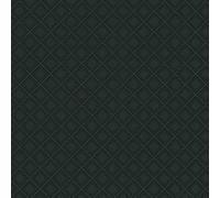 Erismann Versailles Quilted Faux Black Leather Diamond Check Metallic Wallpaper