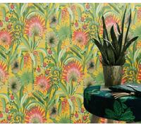 Erismann Vibrant Tropical Yellow And Green Textured Paste The Wall Wallpaper