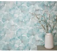 Erismann Wallpaper Ginko Dream Turquoise