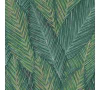 Erismann Martinique Palm Leafs Leaves Foliage Jungle Forest Wallpaper in Green Erismann Green