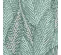 Martinique Palm Leafs Leaves Foliage Jungle Forest Wallpaper Erismann Grey One Size