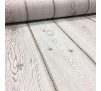 Erismann Wood Plank Wallpaper Wooden Style Off White Embossed