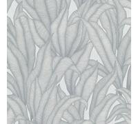Erismann Zanzibar Leaf Light Grey Floral Wallpaper 10371-31