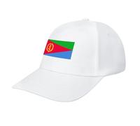 Eritrea Flag Baseball Hat,Classic 6 Panel Adjustable Fashion Cap for Women Men,Running Workouts and Outdoor White